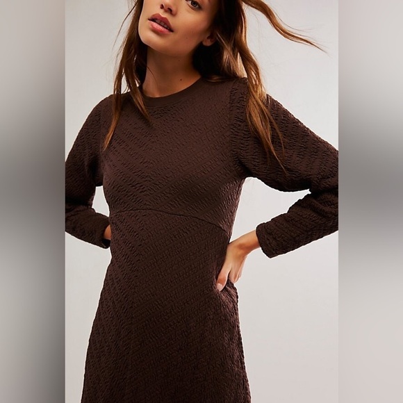 Free People Gabby Seamless Midi
Dress in Brown Size M/L - Picture 4 of 9